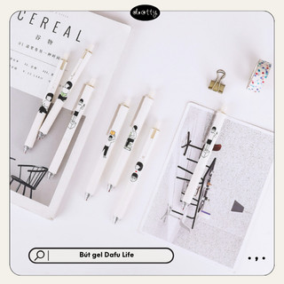 Bút Gel Đen Dafu Life Ngòi ST Mực Nhanh Khô, Họa Tiết Cá Tính Phong Cách Nhật Bản, Dotty - Văn Phòng Phẩm Cao Cấp