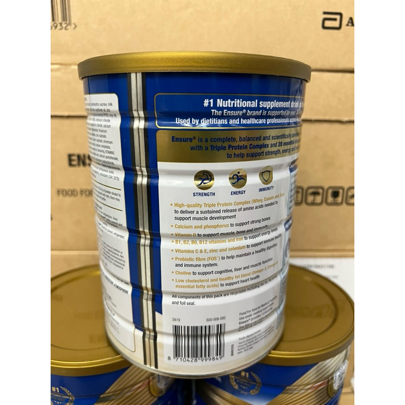 [ HCM ] Sữa bột Ensure Úc hương vanilla hộp 850g