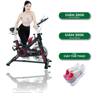 Xe đạp tập thể dục tại nhà [001] kháng masat, khung thép chắc chắn [TẶNG GIÀY THỂ THAO]
