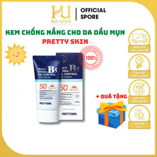 Kem Chống Nắng Cho Da Dầu Mụn PRETTYSKIN Multi Hydra B5 - SPF50+ PA++++ 50ml [ Hà Uyên Naturanl Makeup ]