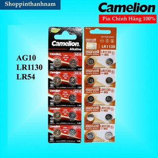 Vỉ 10 Viên Pin AG10 LR1130 Camelion / Maxell Thay Máy Tính Casio