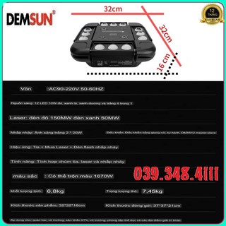 đèn moving 12 mắt 3in1