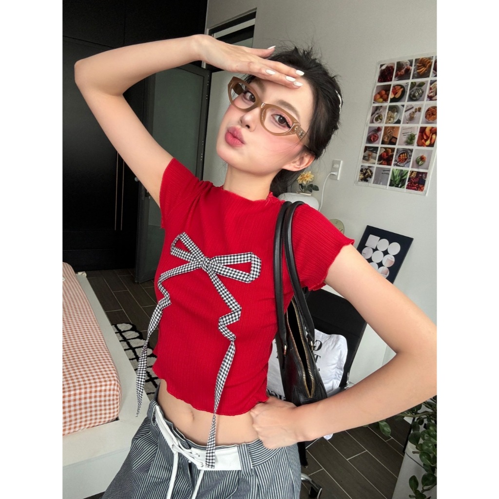 Áo Thun Nữ Gắn Nơ YUMI BÁN SỈ thời trang nữ