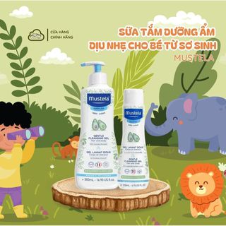Sữa tắm dịu nhẹ thơm mềm mại cho bé sơ sinh Mustela Cleansing Gel