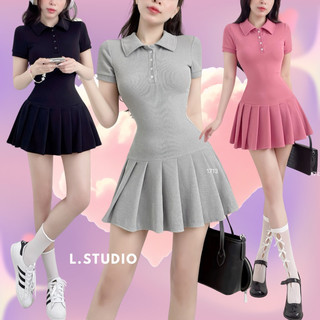 PICKLE - Đầm cổ somi, váy xếp ly (kèm quần) Tennis siêu xinh, nút ngực co giãn thoải mái tôn dáng