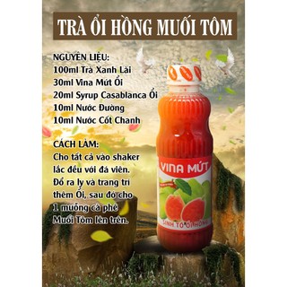 Sinh Tố Vina Mứt 1Lít (1000ml) đủ vị