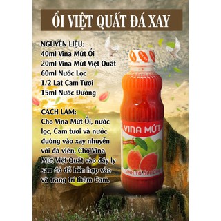 Sinh Tố Vina Mứt 1Lít (1000ml) đủ vị