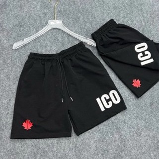 Quần Đùi Nam ĐSQ-2 In Chữ Icon Lá Phong Đỏ Chất poly 4 Chiều. Quần Short Dsquared2 Form Rộng Siêu Hot 20024
