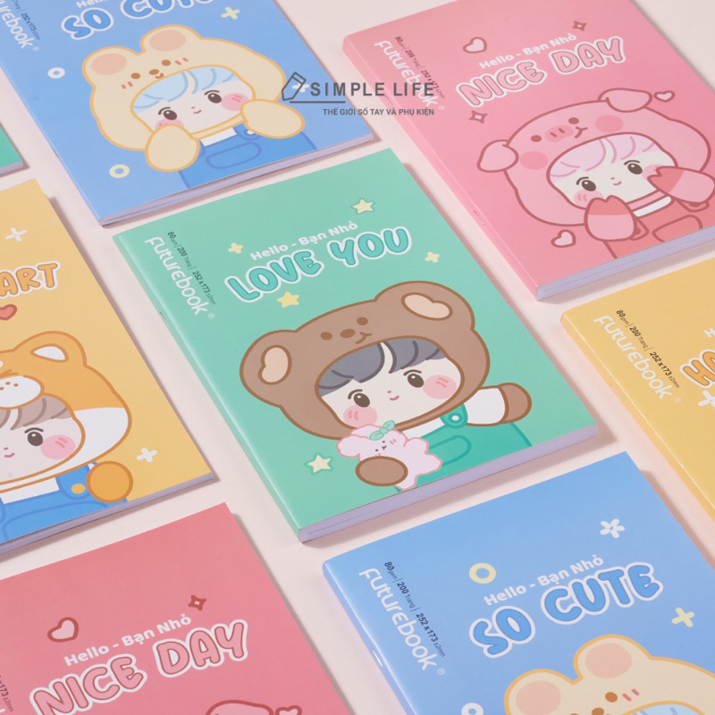 Tập sinh viên - vở B5 bạn nhỏ Futurebook 80/200trang -80gsm