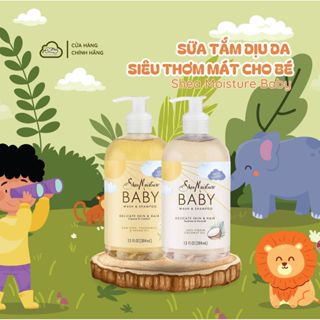  Sữa tắm gội siêu thơm lưu hương lâu cho bé Shea Moisture - Nội địa Mỹ 