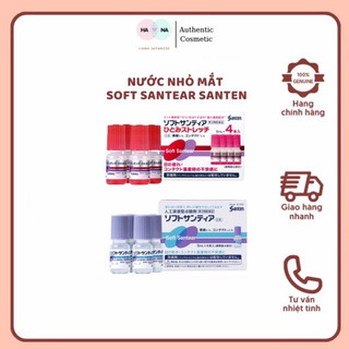Nước mắt nhân tạo Soft Santear Santen hộp 4 lọ x 5ml