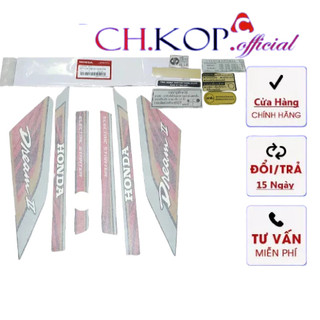 Chính Hãng | Combo Tem xe dream thái lửa luôn tem thông số Thái hàng zin honda