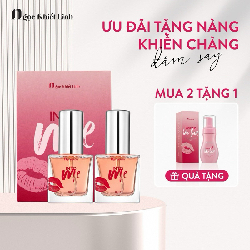 Nước Hoa Into Me, Xịt Khử Vùng Bikini, Xịt Thơm Vùng Kín 10ml, Ngọc Kiết Linh