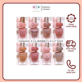 Sơn móng tay Canmake Colorful Nails màu dễ dùng, không hơ đèn
