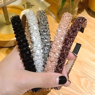 cài tóc - bờm tóc kết pha lê (cài cườm)