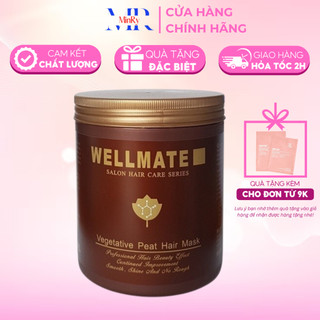Kem ủ tóc Wellmate siêu mượt, phúc hồi tóc hư tổn Vegetative Peat Hair Mask 1000ml, tăng cường sức khoẻ cho tóc