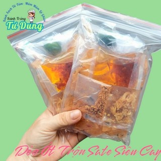 Bánh tráng dẻo ớt trộn sate siêu cay - bánh tráng tây ninh