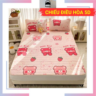 Chiếu Điều Hòa cao su non Tencel, set chiếu điều hòa 5d 3 món 1m6 1m8 Bedding giá xưởng