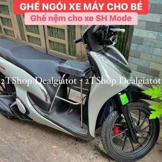 Ghế nệm ngồi xe máy cho bé dành cho xe vision - sh mode - grande - janus - liberty - latte - xe máy điện