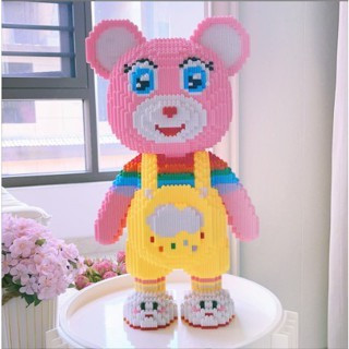 Gấu Teddy  I Love You cỡ lớn 50cm cao cấp,tặng búa, xếp hình gấu teddy. đẹp, giá tốt,mô hình lắp ghép trưng bày quà tặng