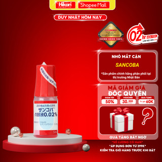 Nhỏ mắt Sancoba Nhật Bản 5ml hỗ trợ giảm cận thị cải thiện chức năng điều tiết của mắt