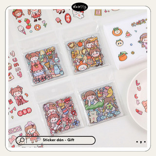 Miếng Sticker Dán Dễ Thương Trang Trí Đồ Dùng Học Tập Sổ Tay, Sticker Dính Chặt Không Thấm Nước, Dotty - Văn Phòng Phẩm