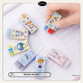 Gôm Tẩy Bút Chì Mika Mềm Ít Vụn, Nhiều Mẫu Họa Tiết Dễ Thương