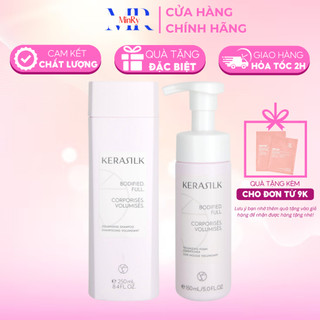 Cặp dầu gội Goldwell Kerasilk Volumizing tăng phồng và dầu xả dạng bọt 250ml/150ml