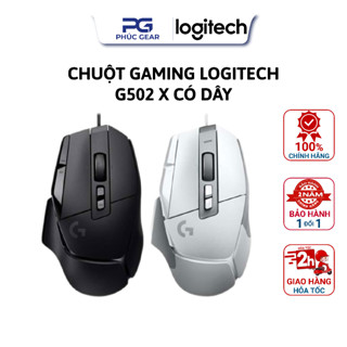 Chuột Gaming Có Dây Logitech G502 X - Màu Đen / Trắng - Bảo hành 24 tháng - HÀNG CHÍNH HÃNG