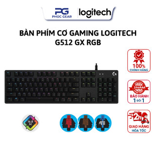 Bàn phím cơ gaming logitech g512 gx rgb, cổng usb 2.0 - hàng chính hãng - bh 24 tháng