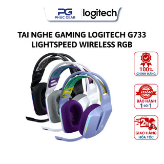 Tai nghe gaming logitech g733 lightspeed wireless rgb - bảo hành 24t - hàng chính hãng