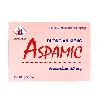 Đường ăn kiêng Aspamic hộp 100 gói