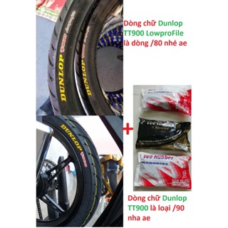 Vỏ Dunlop T900 Thái Lan size 60, 70 , 80 - 17 "tem chữ vàng " chính hãng