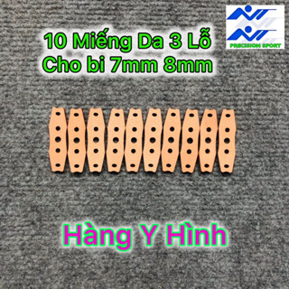  10 Miếng Da 3 Lỗ Làm Dây Thun Ná Cao Su 