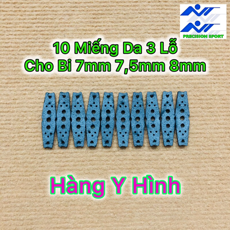10 Miếng Da 3 Lỗ Làm Dây Ná Cao Su