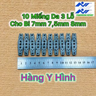 10 Miếng Da 3 Lỗ Làm Dây Ná Cao Su