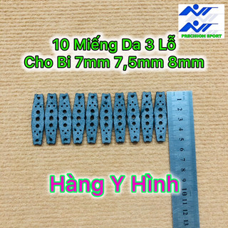 10 Miếng Da 3 Lỗ Làm Dây Ná Cao Su