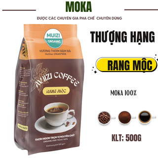 Cà phê hạt nguyên chất, rang mộc, moka 100% loại thượng hạng