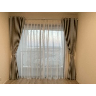 Rèm đục lỗ kích thước lớn Rộng 6m x cao 2m2 màu xám trắng