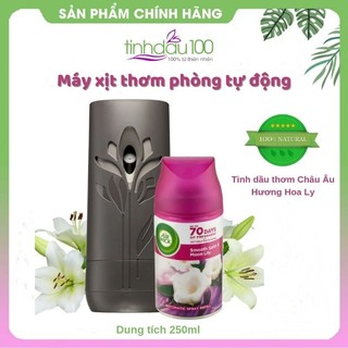 Máy Xịt Tinh dầu Tự Động Airwick (Tặng bình tinh dầu thơm, đã có 1 pin tiểu) dùng cho nhà hàng, khách sạn, gia đình