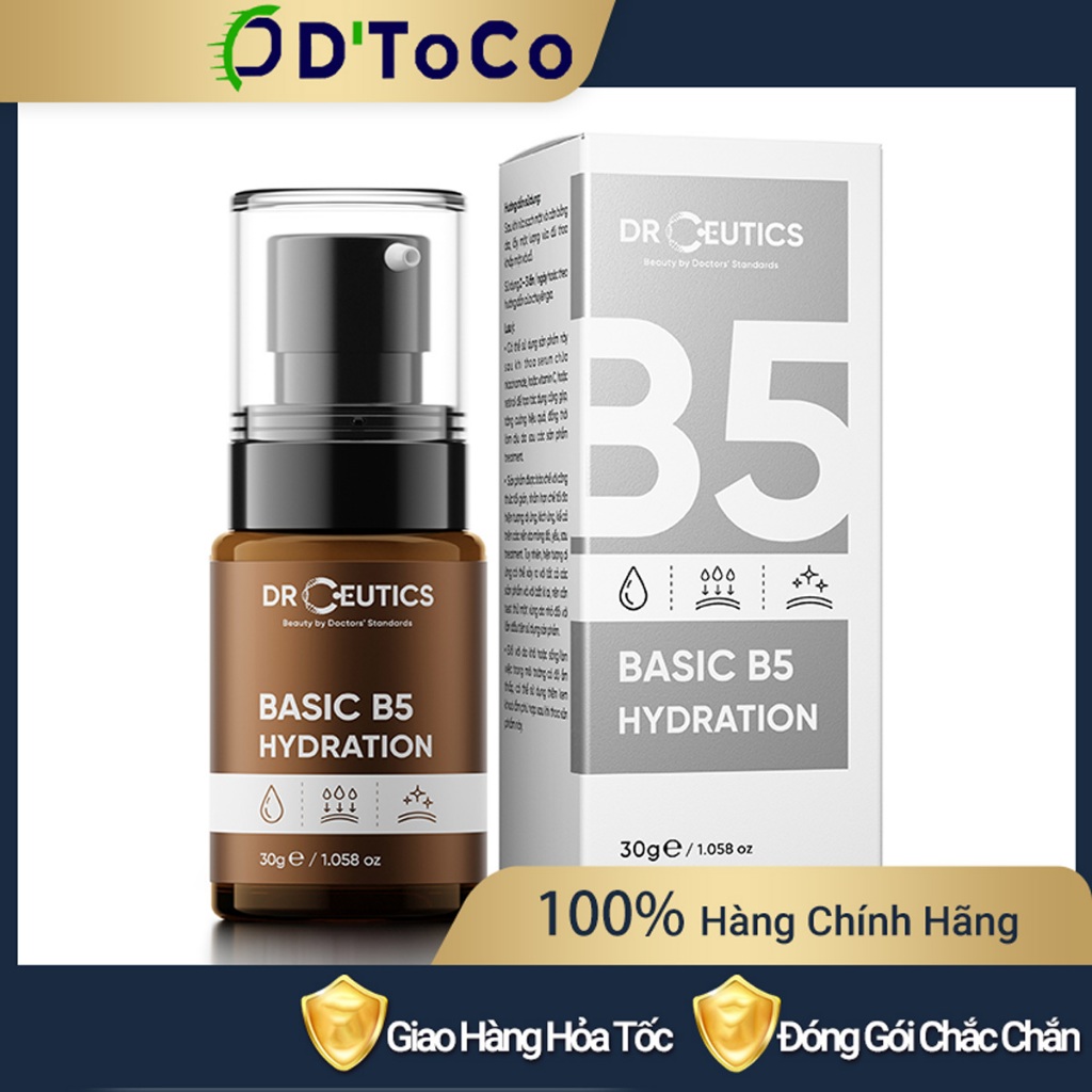 Serum DrCeutics Basic B5 Hydration 5% Cho Da Dầu Mụn