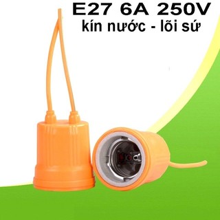 (GIÁ HỦY DIỆT)ĐUI ĐÈN SỨ CHỐNG NƯỚC CAO CẤP E27