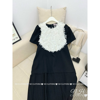 Váy chân dập đính hoa ngực sm
