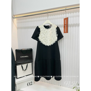 Váy chân dập đính hoa ngực sm
