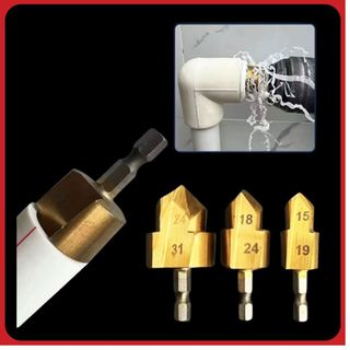 Mũi khoan khoét ống nước ppr-bộ 3 cỡ phi 20-25-32-Mũi khoan khoét ống nước bị gãy
