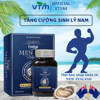 Viên uống tăng cường sinh lí nam giới Feelex Men Plus, tác dụng nhanh chóng - hộp 60 viên