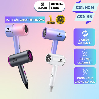 Máy sấy tóc mini JIASHI gấp gọn tạo kiểu tóc chuyên nghiệp công suất lớn 1500w bảo hành 12 tháng - MST02