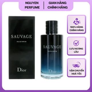   Chính Hãng-Lưu hương lâu  Nước hoa nam DIOR Sauvage EDP hàng chính hãng 
