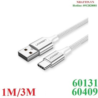 Cáp sạc nhanh USB Type-C dài 1m-3m Ugreen chính hãng