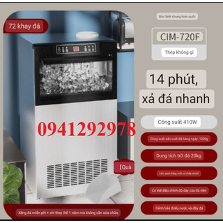 Máy làm đá viên- công suất làm đá 120KG/ngày- Bảo hành 1 năm
